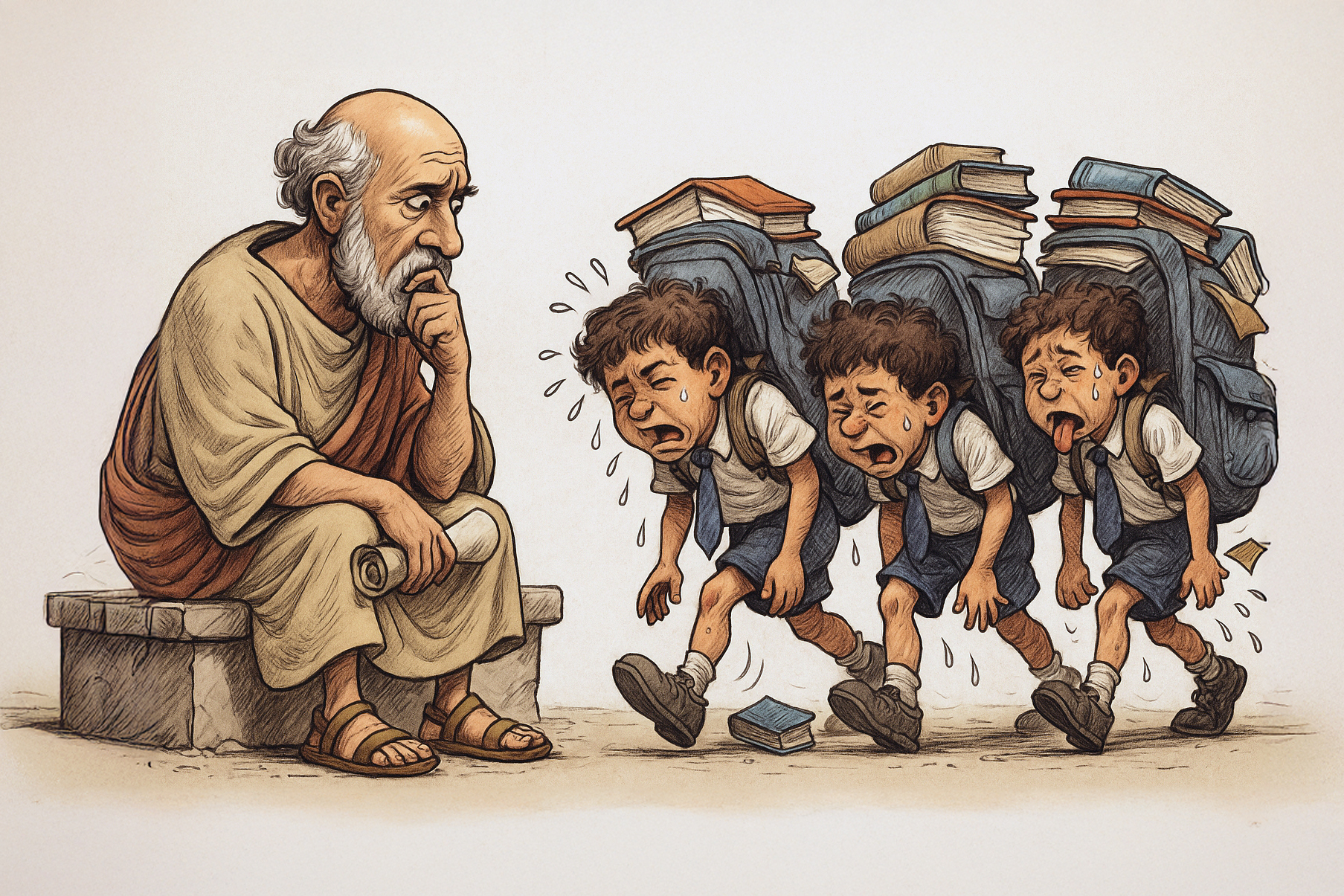 Slika koja simbolizuje promjenu školskog sistema i obrazovnih vrijednosti